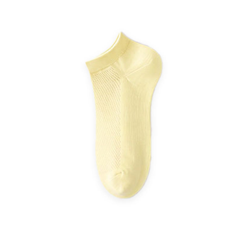 Chaussettes respirantes en maille (10 paires) - Jaune - 42(US2-8,5) - image 8