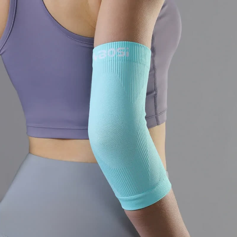 Manchons de coude respirants pour le sport - Bleu clair - XL - image 4
