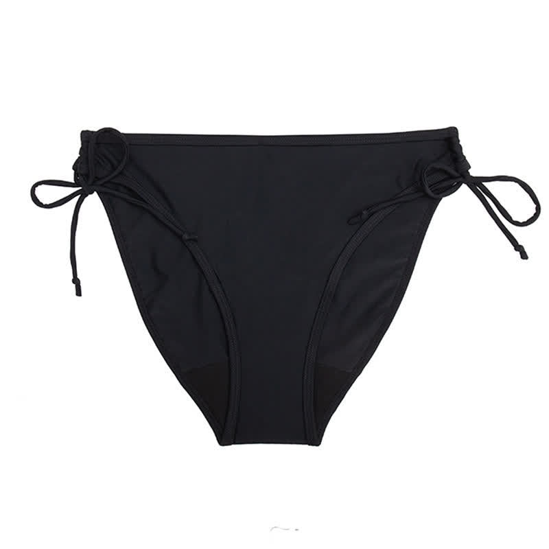 Culotte classique à nouer sur le côté - Noir - 2XL - image 3