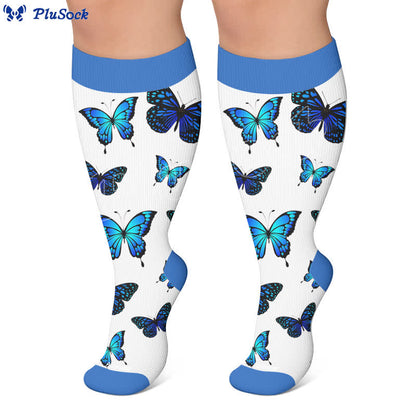 Chaussettes de compression papillon intégrales grandes tailles - image 5