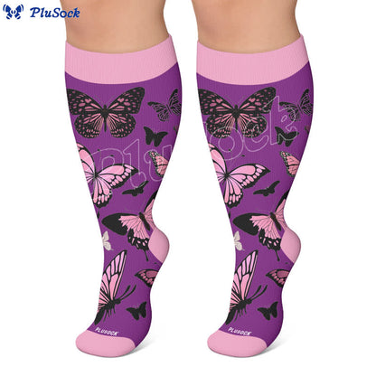 Chaussettes de compression papillon intégrales grandes tailles - image 6
