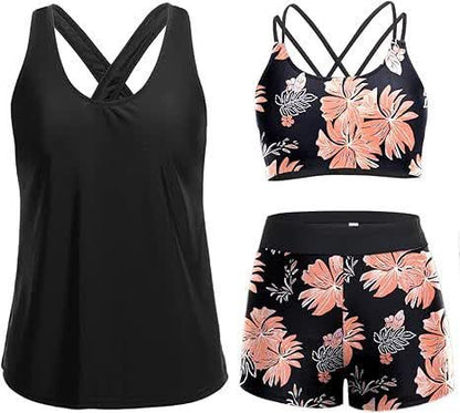 Ensemble tankini trois pièces sport - image 14