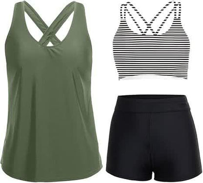 Ensemble tankini trois pièces sport - image 15