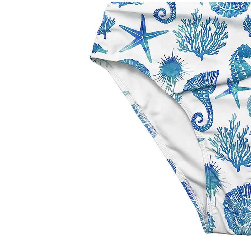 Maillot de bain une pièce à jupe froncée - image 5