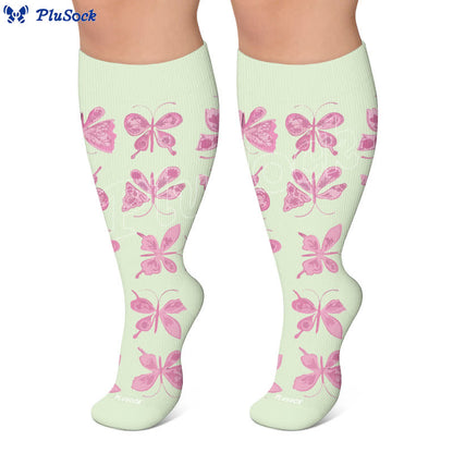 Chaussettes de compression imprimées grandes tailles - image 5