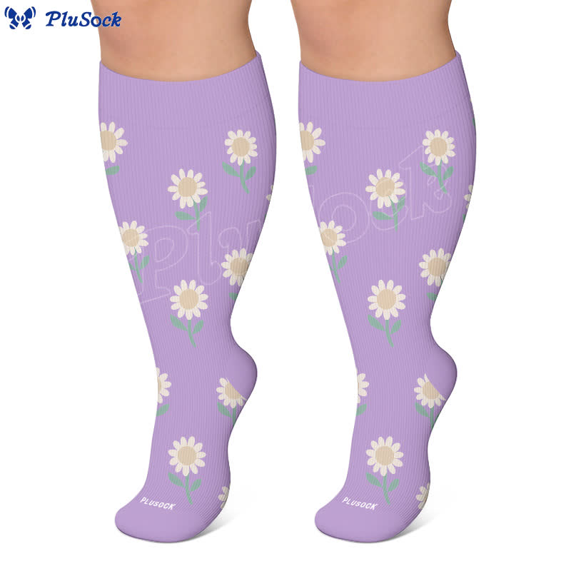 Chaussettes de compression imprimées grandes tailles - image 6