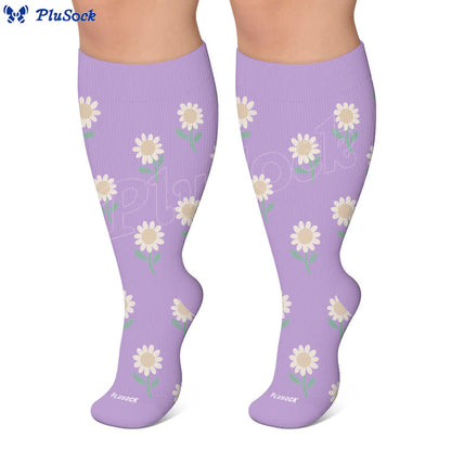 Chaussettes de compression imprimées grandes tailles - image 6