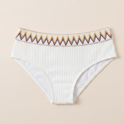 Maillots de bain à bordure géométrique côtelée - image 9