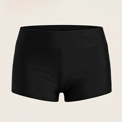 Robe de bain deux pièces noire à jupe froncée - image 5