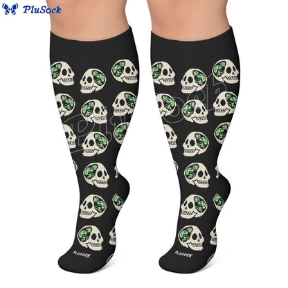 Chaussettes de compression à tête de mort 8-Ball grandes tailles - image 6