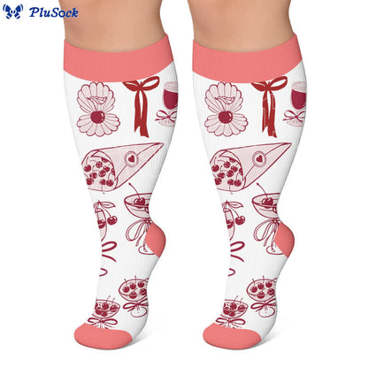 Chaussettes de compression Lemon Cocktail grande taille - image 6