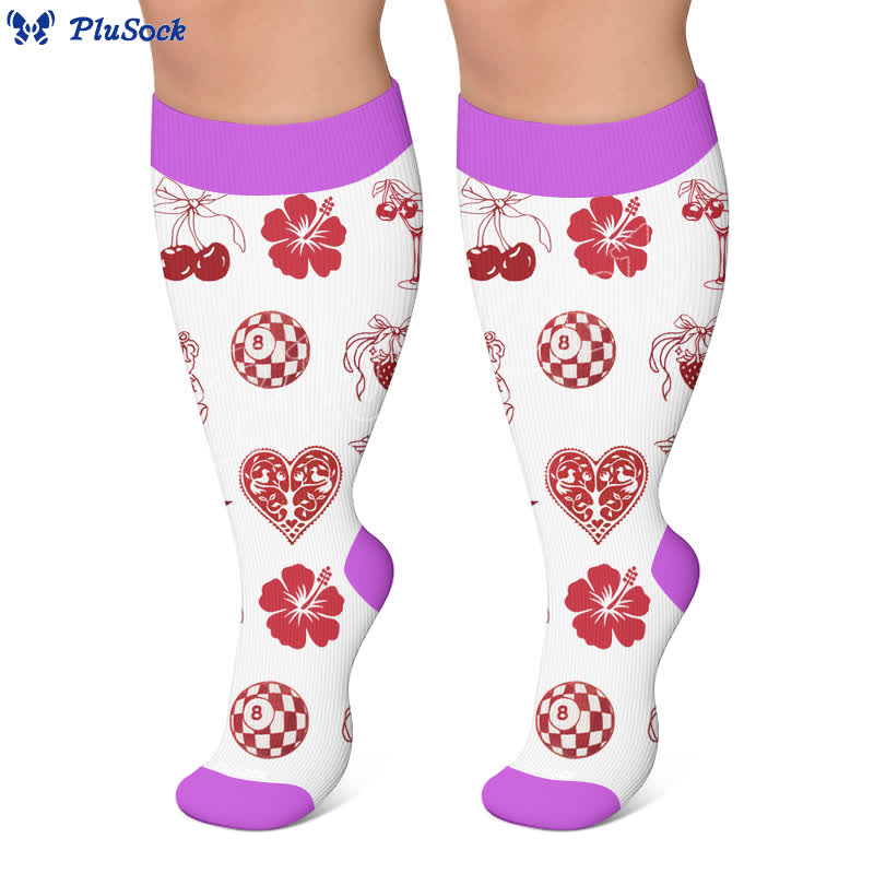 Chaussettes de compression Lemon Cocktail grande taille - image 7