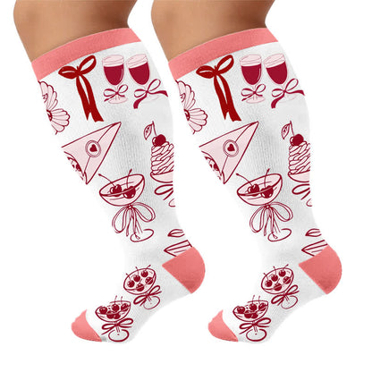Chaussettes de compression Lemon Cocktail grande taille - image 9