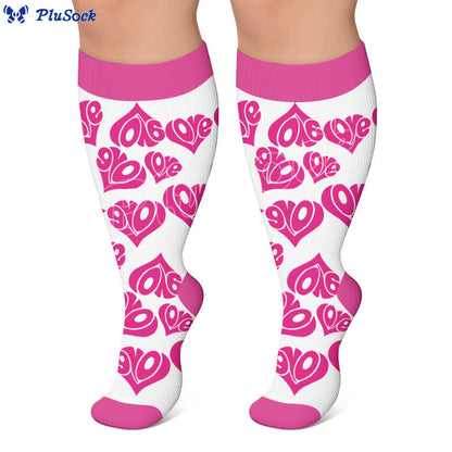 Chaussettes de compression sexy en forme de cœur, grandes tailles - image 7