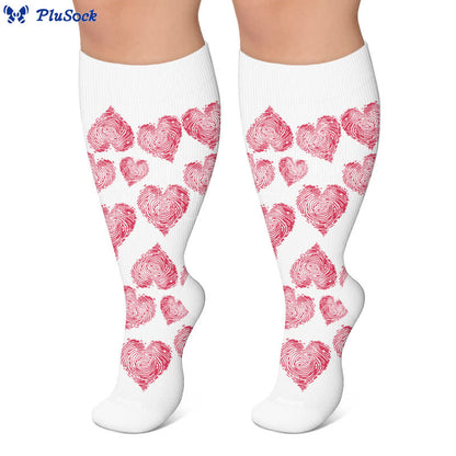 Chaussettes de compression sexy en forme de cœur, grandes tailles - image 6