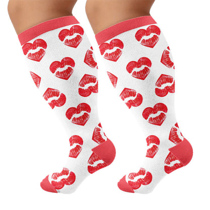 Chaussettes de compression sexy en forme de cœur, grandes tailles - image 8