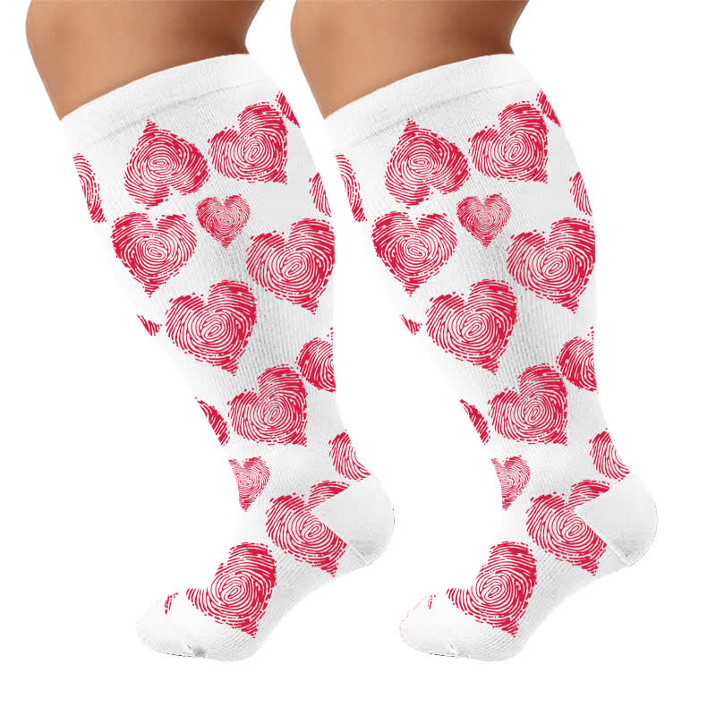 Chaussettes de compression sexy en forme de cœur, grandes tailles - image 9