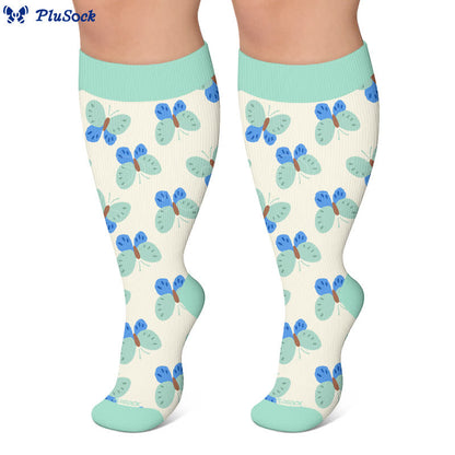 Chaussettes de compression fantaisie à imprimé dessin animé mignon grande taille - image 6