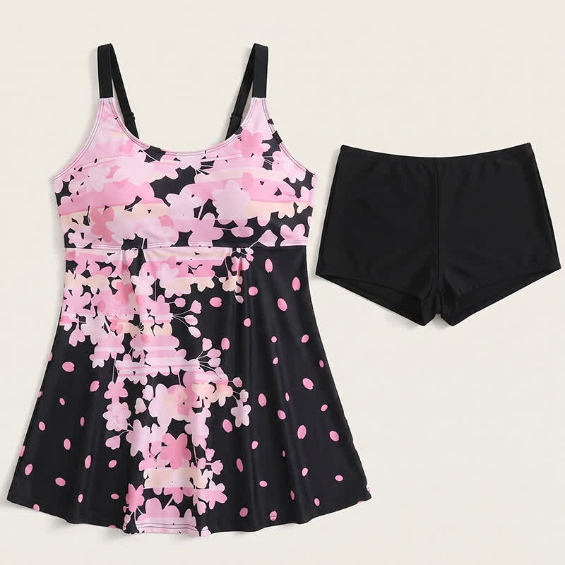 Maillot de bain tankini rose à fleurs - Rose - 5XL - image 3
