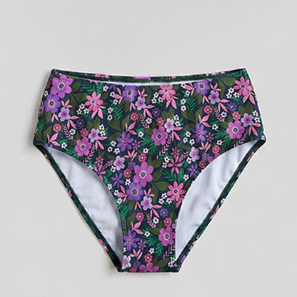 Maillot de bain deux pièces imprimé fleurs et coquillages, à devant torsadé - image 21