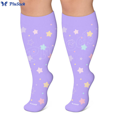 Chaussettes de compression grand format à motif ciel étoilé - image 7
