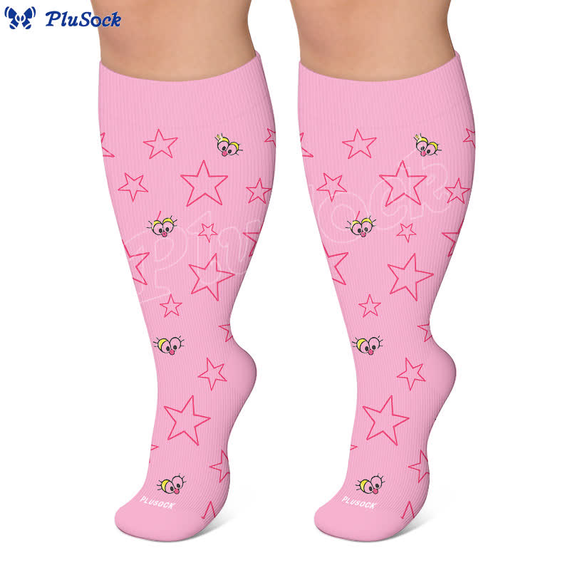 Chaussettes de compression grand format à motif ciel étoilé - image 9