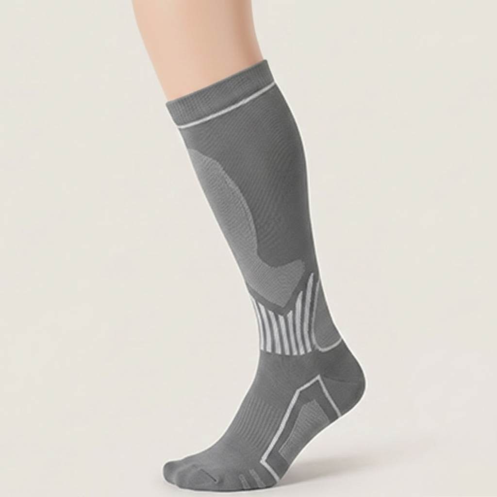 Chaussettes de compression côtelées contrastées (6 paires) - image 2