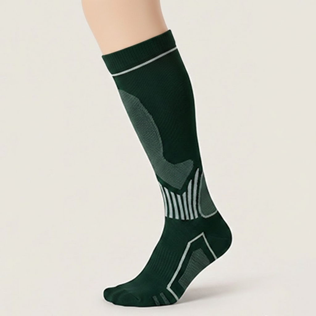 Chaussettes de compression côtelées contrastées (6 paires) - image 5