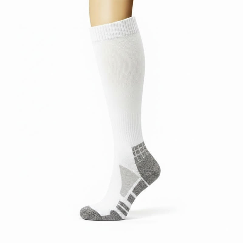 Chaussettes de compression côtelées classiques (5 paires) - image 1