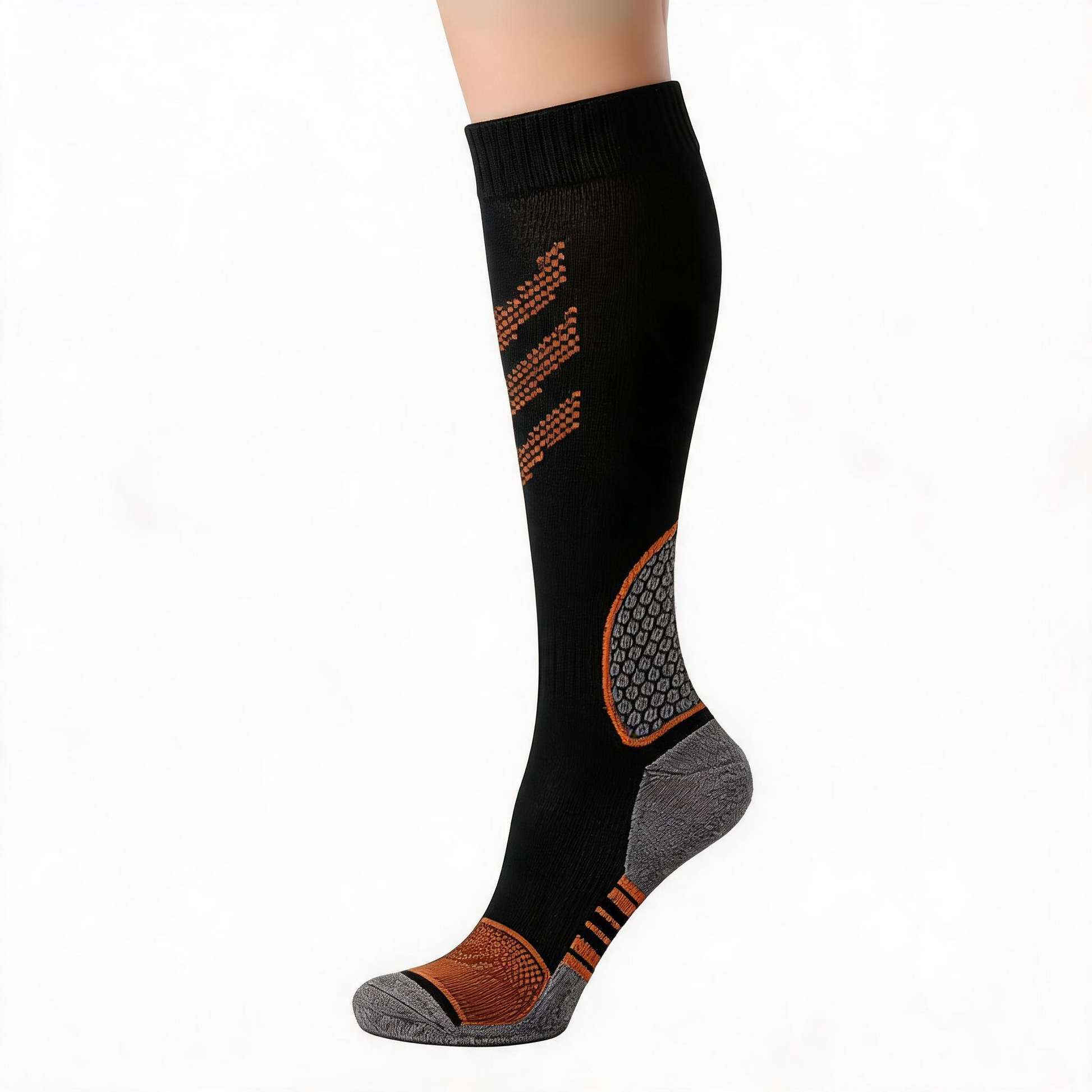 Chaussettes de compression rayées (6 paires) - Orange - L/XL - image 6