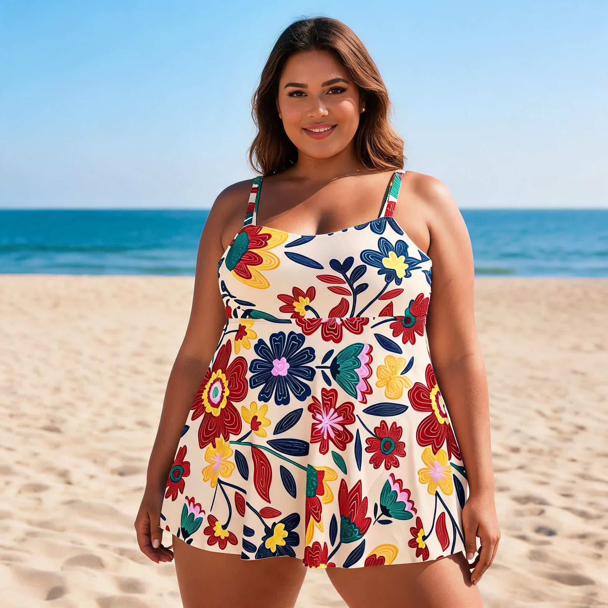 Maillot de bain deux pièces à imprimé floral cachemire rétro - image 5
