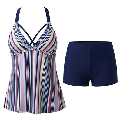 Ensemble tankini fluide à col en V croisé - image 10