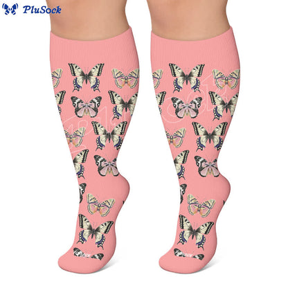Chaussettes de compression papillon ludiques grandes tailles - image 5