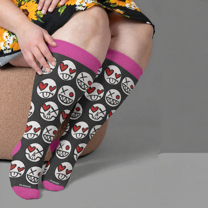 Chaussettes de compression grandes tailles Skull Lollipops - Noir (1 paire) - 4XL - image 3