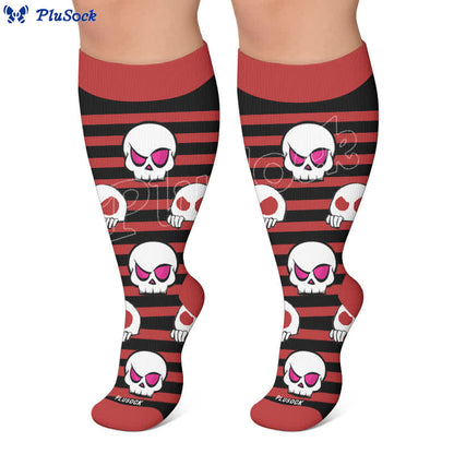 Chaussettes de compression grandes tailles Skull Lollipops - image 6
