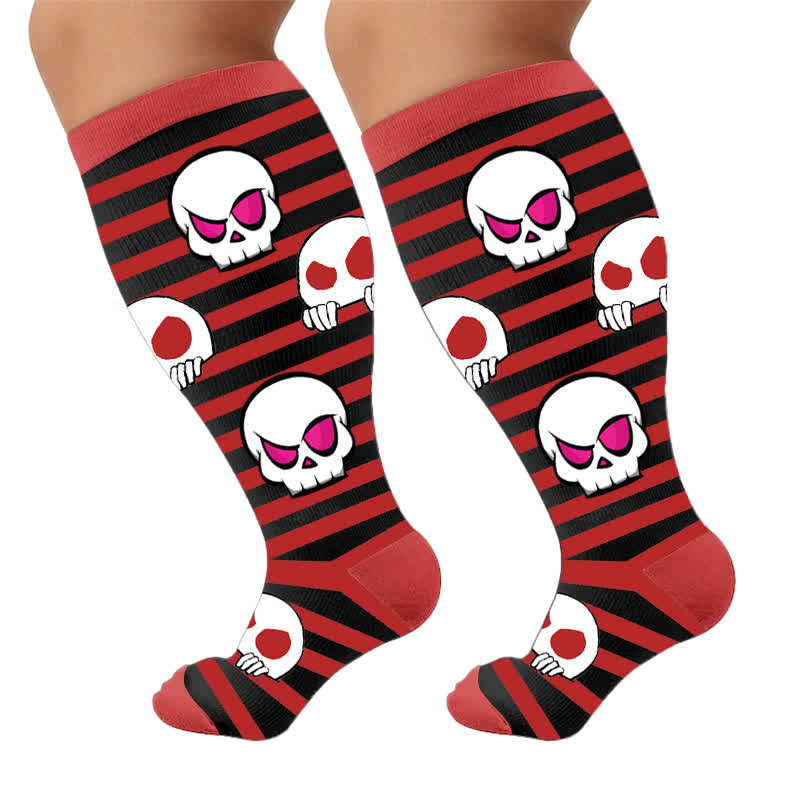 Chaussettes de compression grandes tailles Skull Lollipops - image 9