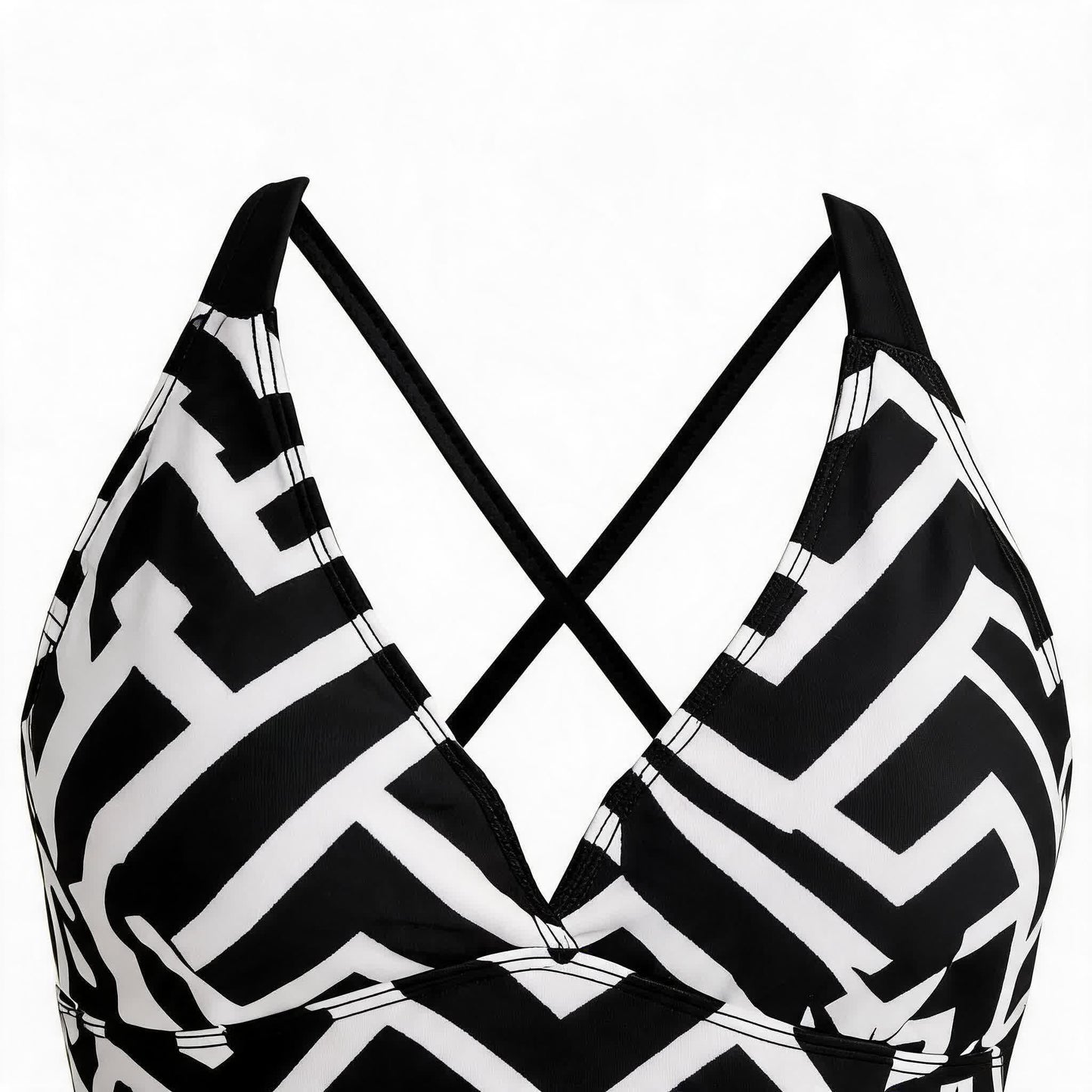Ensemble tankini fluide à col en V croisé - image 9
