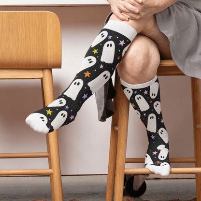 Chaussettes de compression Moon Bat Skull grandes tailles - Noir (1 paire) - 4XL - image 2