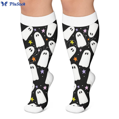 Chaussettes de compression Moon Bat Skull grandes tailles - image 6