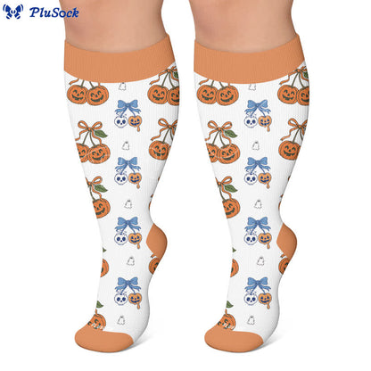 Chaussettes de compression Moon Bat Skull grandes tailles - image 7