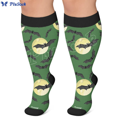 Chaussettes de compression Moon Bat Skull grandes tailles - image 5