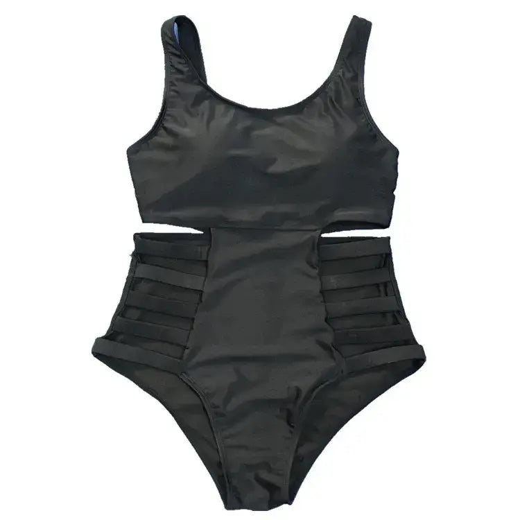 Maillot de bain une pièce imprimé à découpes et éclaboussures - image 10