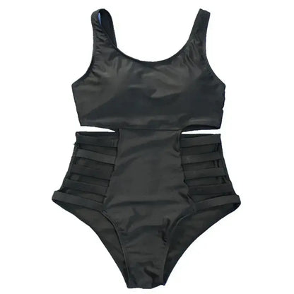 Maillot de bain une pièce imprimé à découpes et éclaboussures - image 10