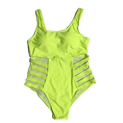 Maillot de bain une pièce imprimé à découpes et éclaboussures - image 11