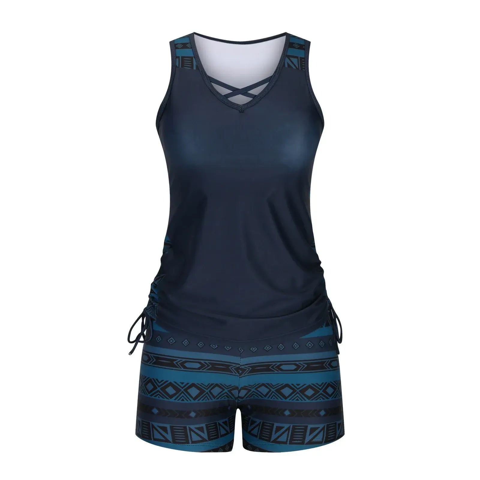 Ensemble tankini à bretelles croisées fleuries - image 10