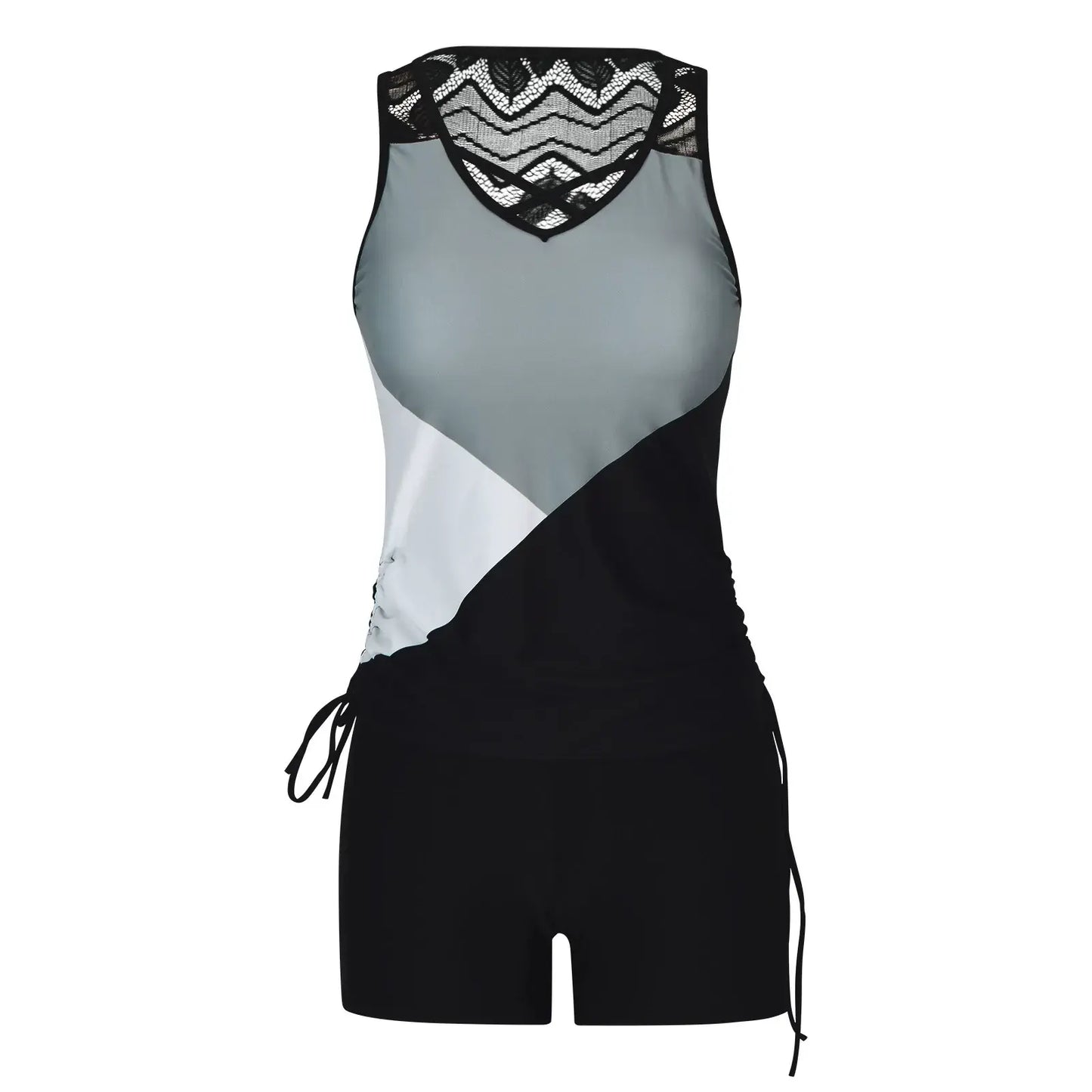 Ensemble tankini géométrique croisé - image 9