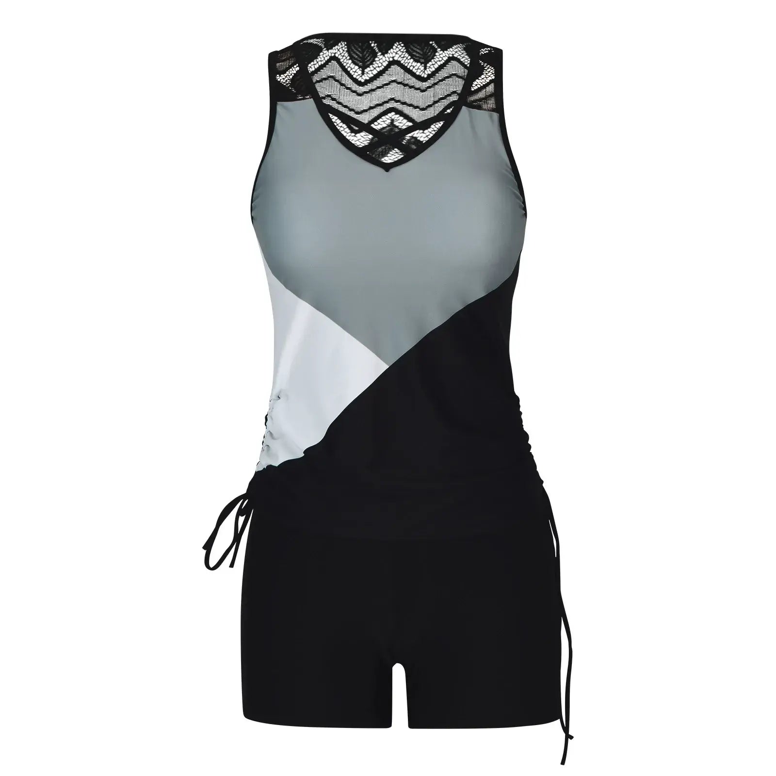 Ensemble tankini géométrique croisé - image 9