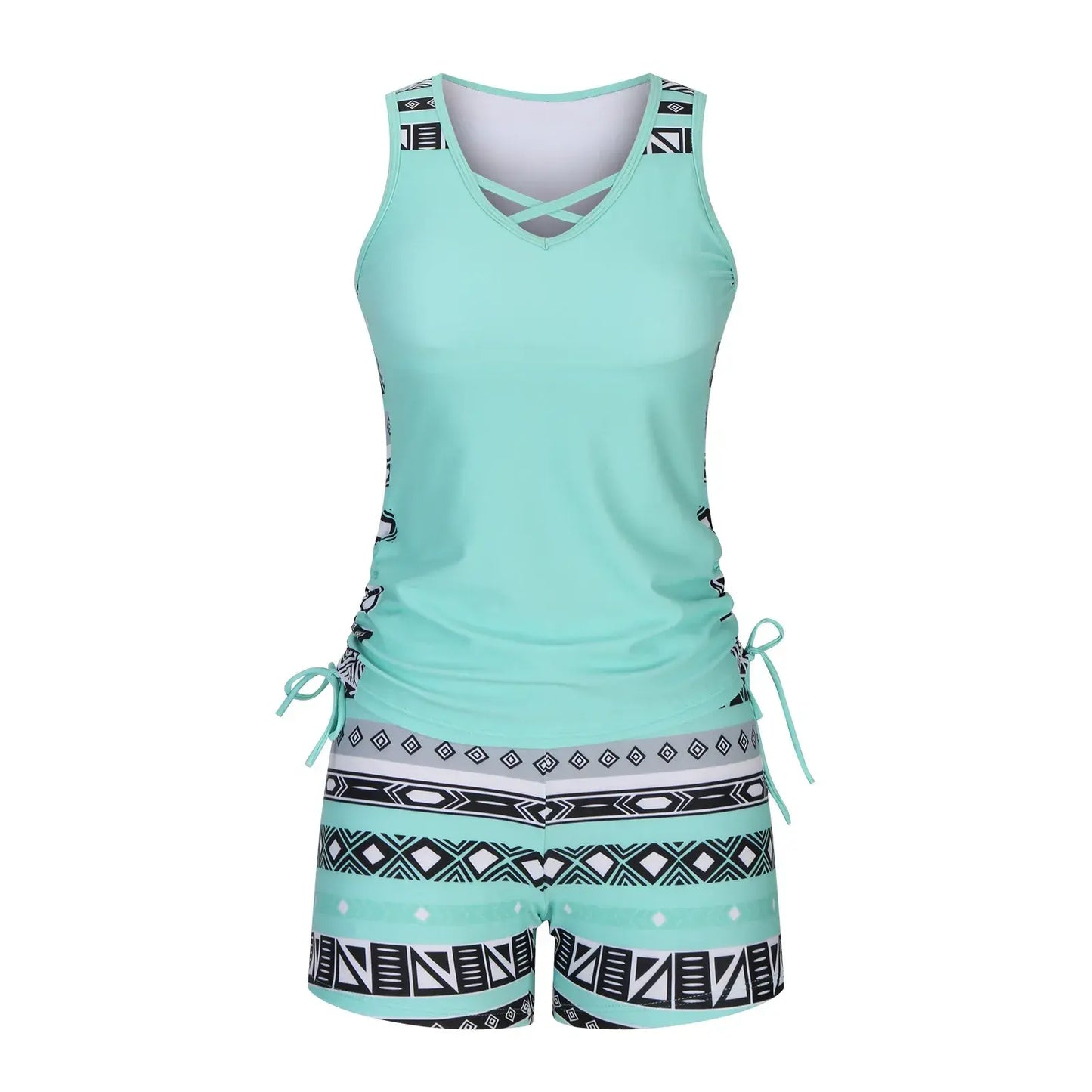 Ensemble tankini géométrique croisé - image 11