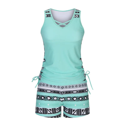 Ensemble tankini géométrique croisé - image 11
