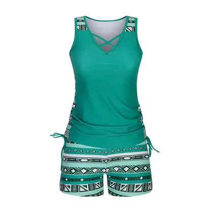 Ensemble tankini géométrique croisé - image 12